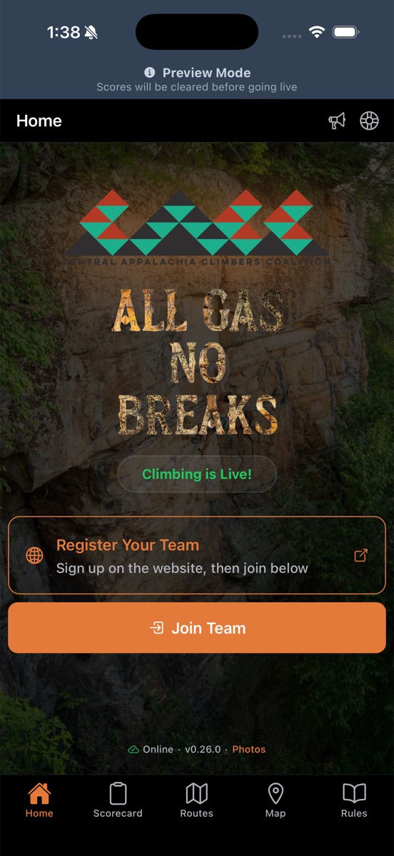 Home — Join Team Button