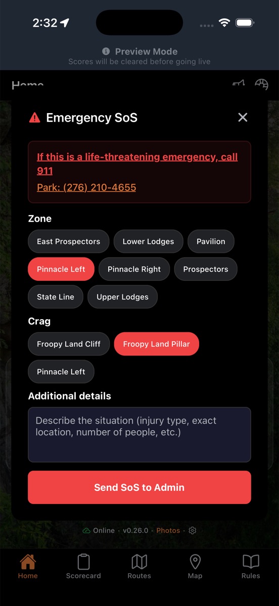 Emergency SoS